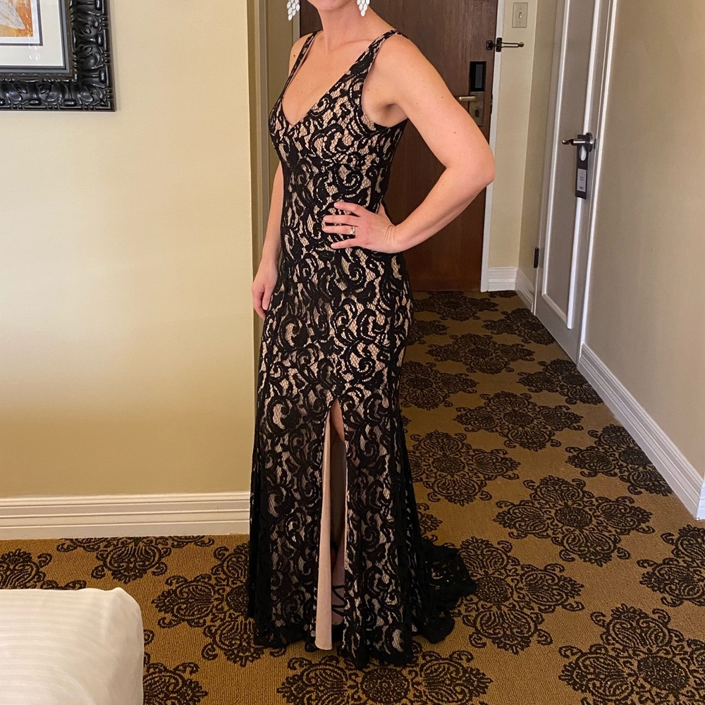 BCBG black lace dress